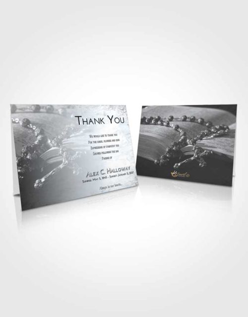 Funeral Thank You Card Template Freedom Rosary Prayer