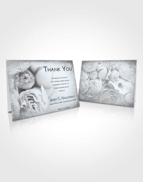 Funeral Thank You Card Template Freedom Rose Magic