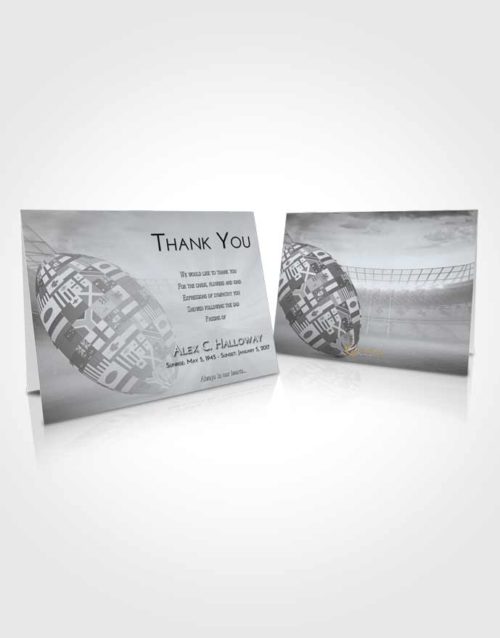 Funeral Thank You Card Template Freedom Rugby Passion