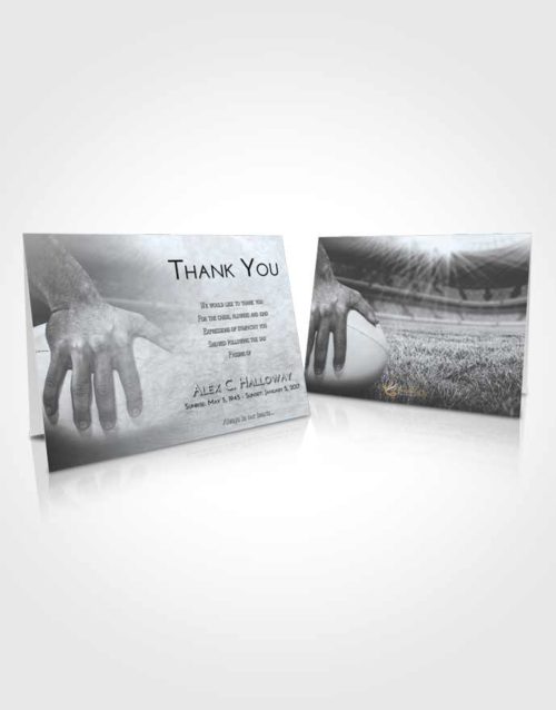 Funeral Thank You Card Template Freedom Rugby Surprise