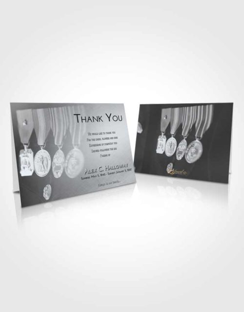 Funeral Thank You Card Template Freedom Service Reward