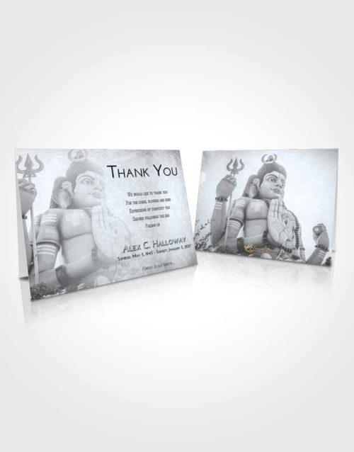 Funeral Thank You Card Template Freedom Shiva Divinity