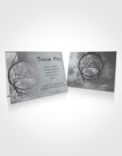 Funeral Thank You Card Template Freedom Sky Ball
