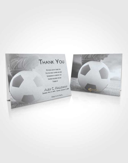 Funeral Thank You Card Template Freedom Soccer Cleats