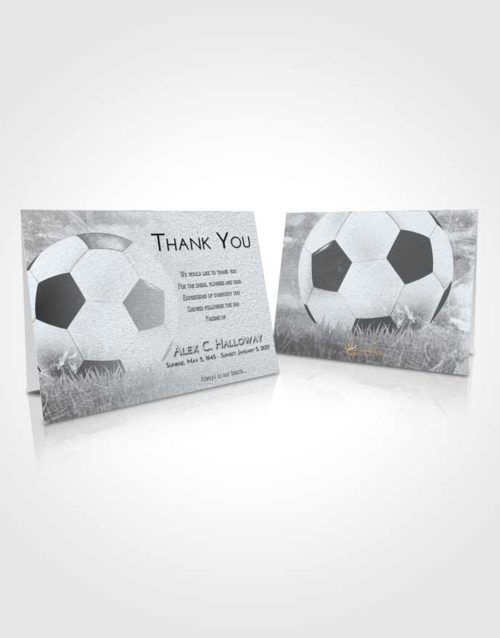 Funeral Thank You Card Template Freedom Soccer Dreams