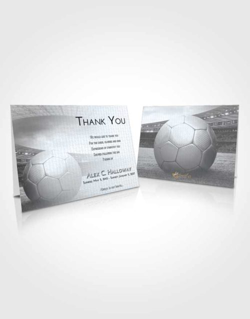 Funeral Thank You Card Template Freedom Soccer Love