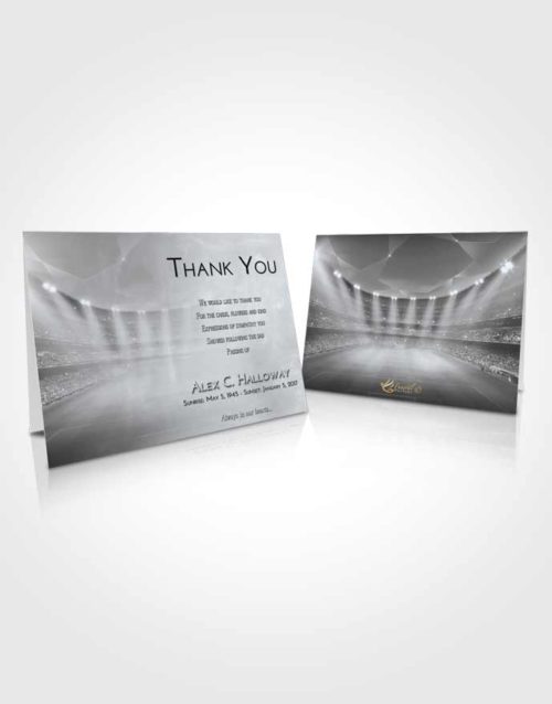 Funeral Thank You Card Template Freedom Soccer Stadium