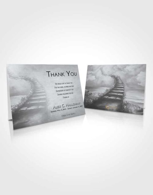 Funeral Thank You Card Template Freedom Stairway Above