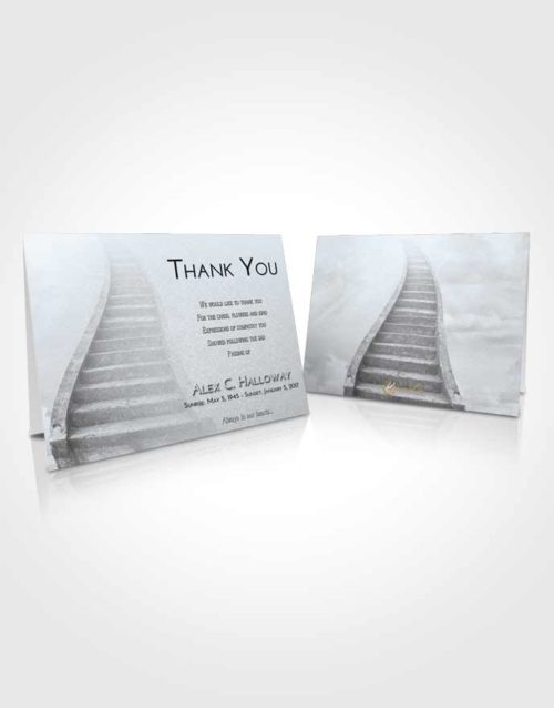 Funeral Thank You Card Template Freedom Stairway to Bliss
