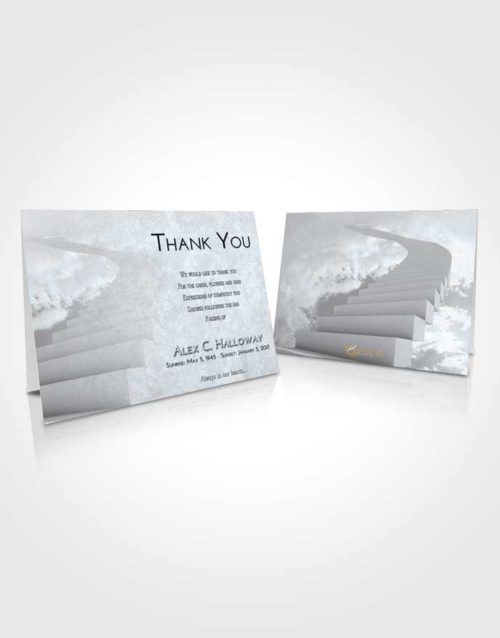 Funeral Thank You Card Template Freedom Stairway to Divinity