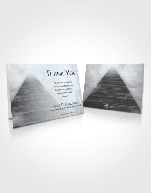 Funeral Thank You Card Template Freedom Stairway to Eternity