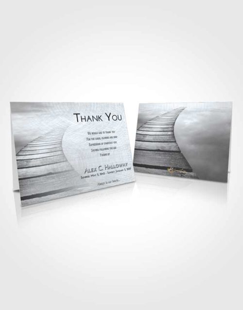 Funeral Thank You Card Template Freedom Stairway to Life