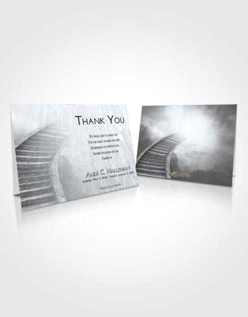 Funeral Thank You Card Template Freedom Stairway to Magnificence