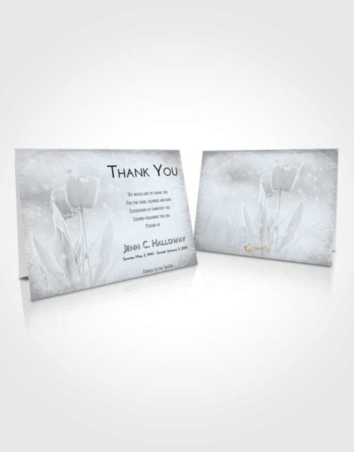 Funeral Thank You Card Template Freedom Tulip Whisper