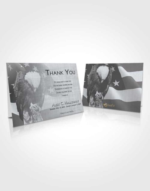 Funeral Thank You Card Template Freedom Veterans Journey