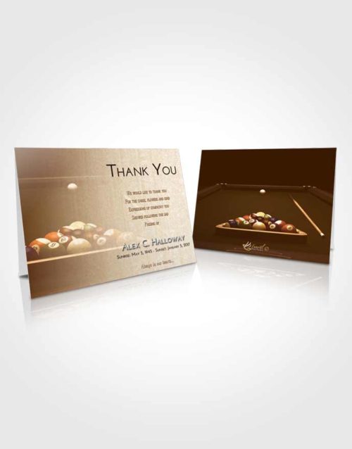 Funeral Thank You Card Template Golden Billiards Pride