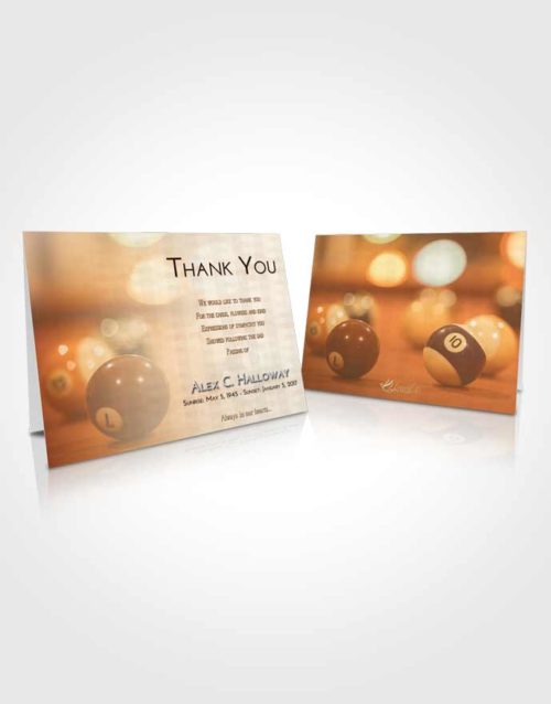 Funeral Thank You Card Template Golden Billiards Tranquility