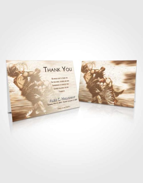 Funeral Thank You Card Template Golden Boxing Animation