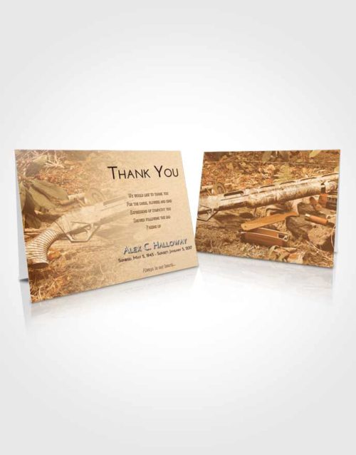 Funeral Thank You Card Template Golden Hunters Life