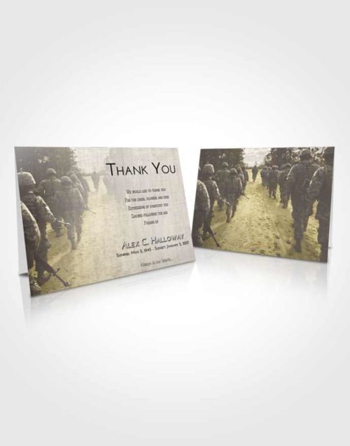 Funeral Thank You Card Template Harmony Army March