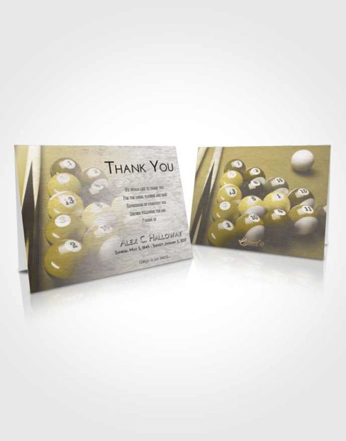 Funeral Thank You Card Template Harmony Billiards Serenity