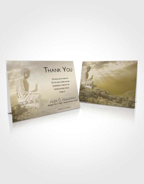 Funeral Thank You Card Template Harmony Buddha Surprise