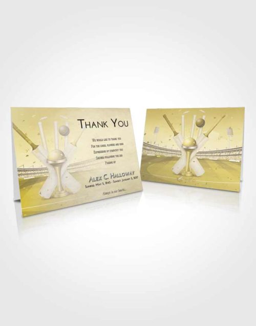 Funeral Thank You Card Template Harmony Cricket Honor