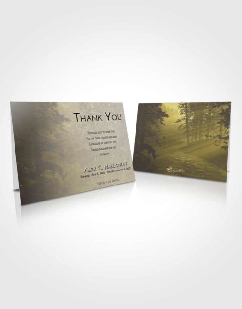 Funeral Thank You Card Template Harmony Deer Hunt