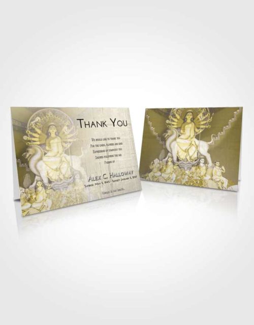 Funeral Thank You Card Template Harmony Durga Divinity