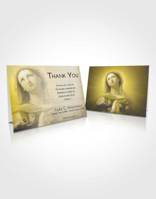 Funeral Thank You Card Template Harmony Faith in Mary