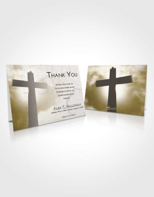 Funeral Thank You Card Template Harmony Faith in the Cross