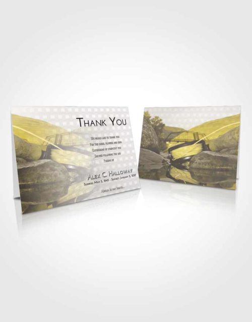 Funeral Thank You Card Template Harmony Fishing Dreams