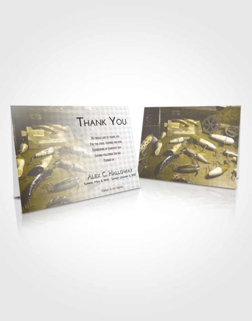 Funeral Thank You Card Template Harmony Fishing Honor