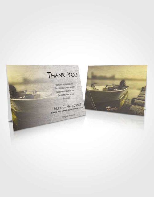 Funeral Thank You Card Template Harmony Fishing Life