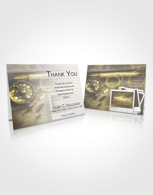 Funeral Thank You Card Template Harmony Fishing Pride