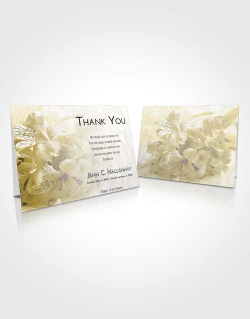 Funeral Thank You Card Template Harmony Floral Magic