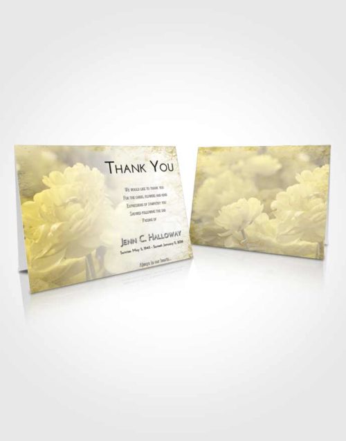 Funeral Thank You Card Template Harmony Floral Paradise