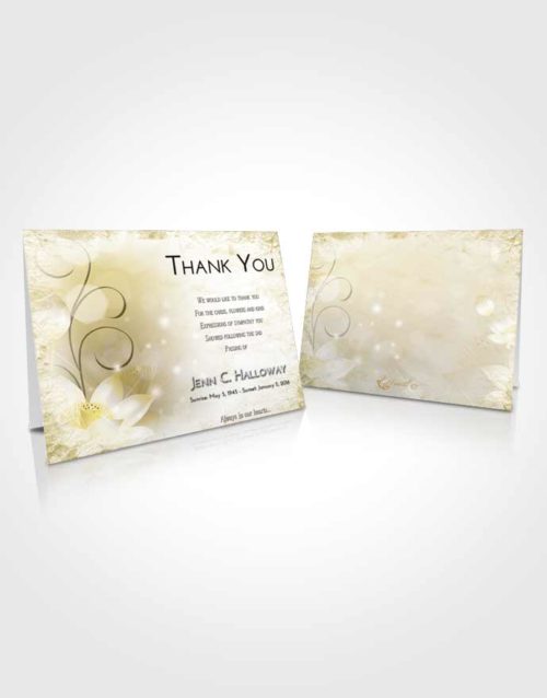 Funeral Thank You Card Template Harmony Floral Peace