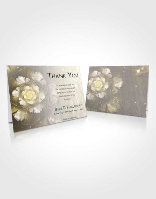 Funeral Thank You Card Template Harmony Floral Secret
