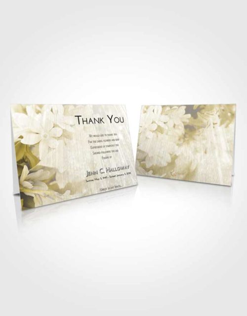Funeral Thank You Card Template Harmony Floral Serenity