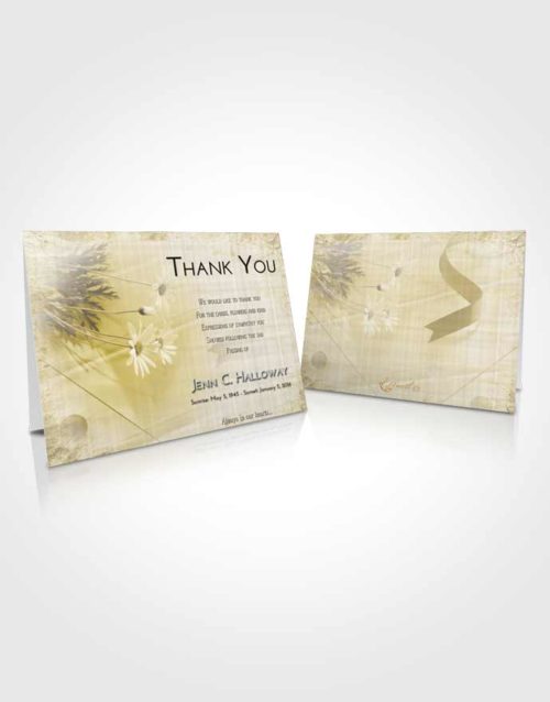 Funeral Thank You Card Template Harmony Floral Style