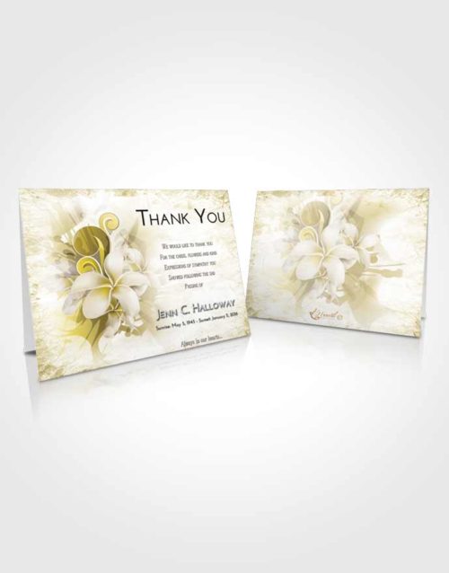 Funeral Thank You Card Template Harmony Floral Wish