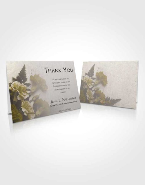 Funeral Thank You Card Template Harmony Flower Magic