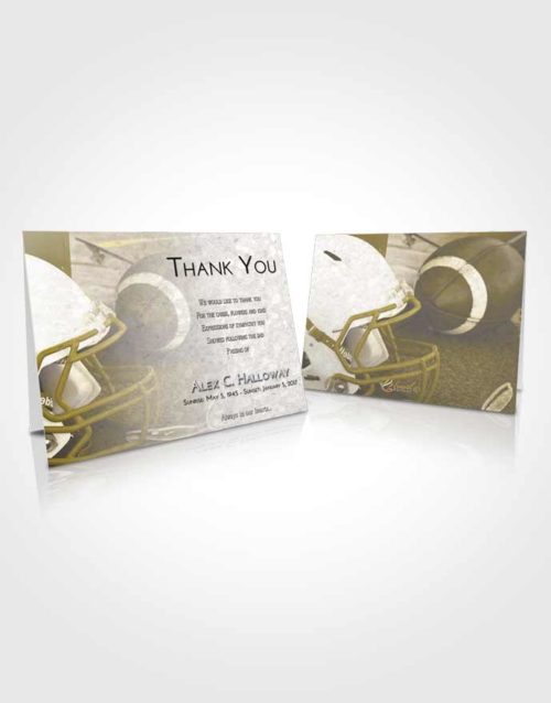 Funeral Thank You Card Template Harmony Football Party