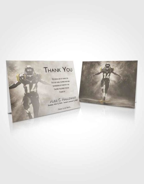 Funeral Thank You Card Template Harmony Football Serenity
