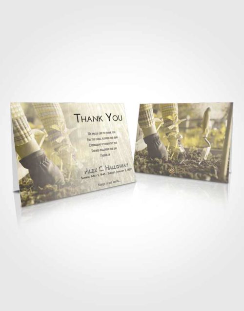 Funeral Thank You Card Template Harmony Gardening Star