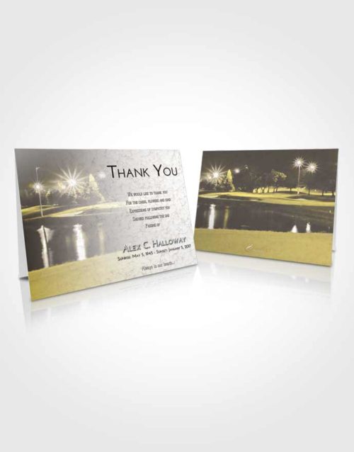 Funeral Thank You Card Template Harmony Golf Paradise