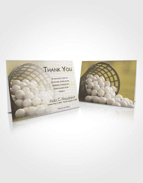 Funeral Thank You Card Template Harmony Golf Tranquility
