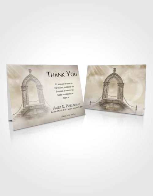 Funeral Thank You Card Template Harmony Heavens Path