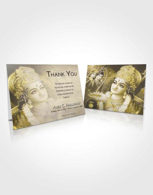 Funeral Thank You Card Template Harmony Hindu Majesty